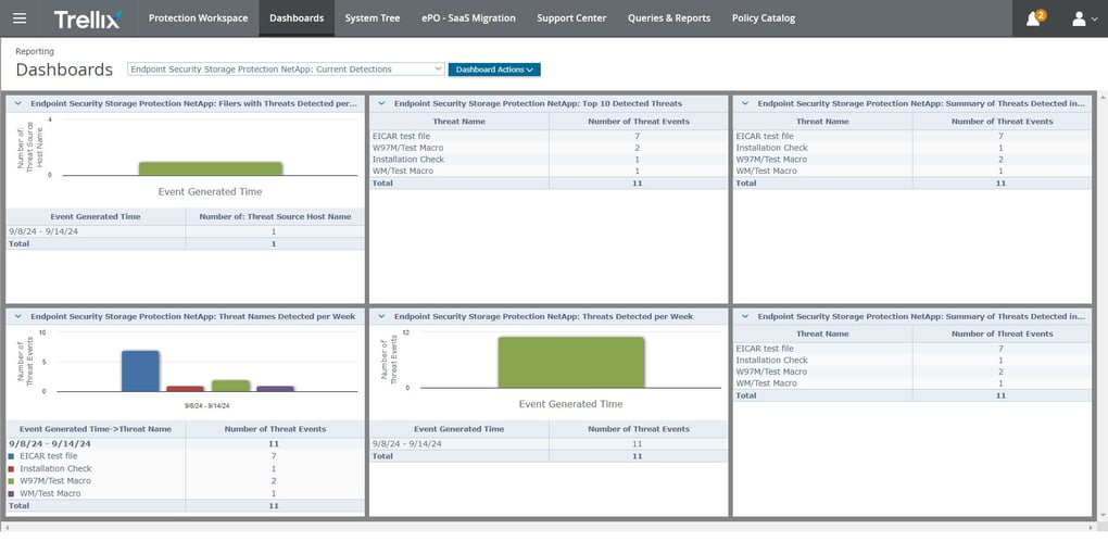 Trellix Application and Change Control screenshot