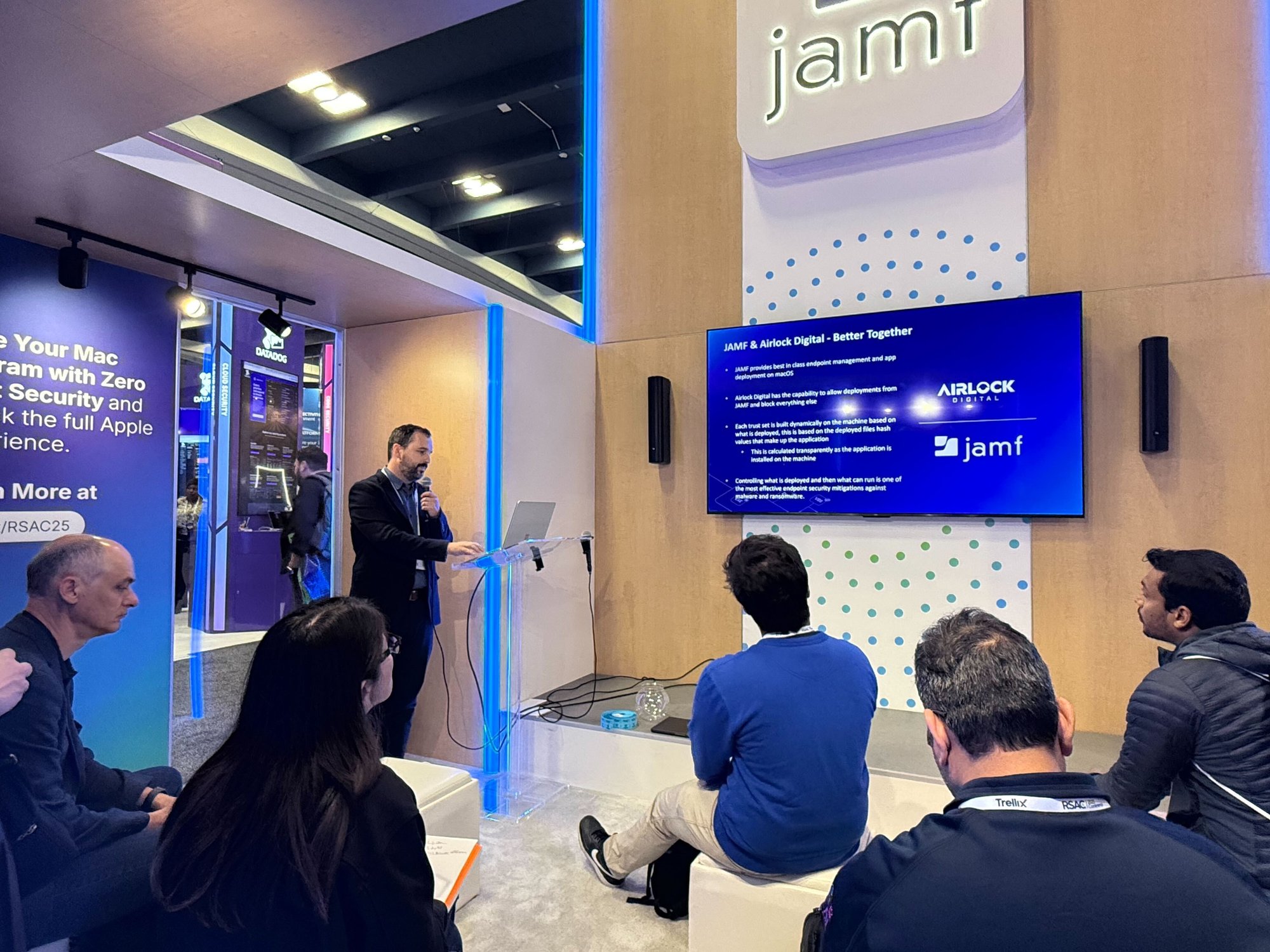 David Cottingham speaking at Jamf RSAC2025