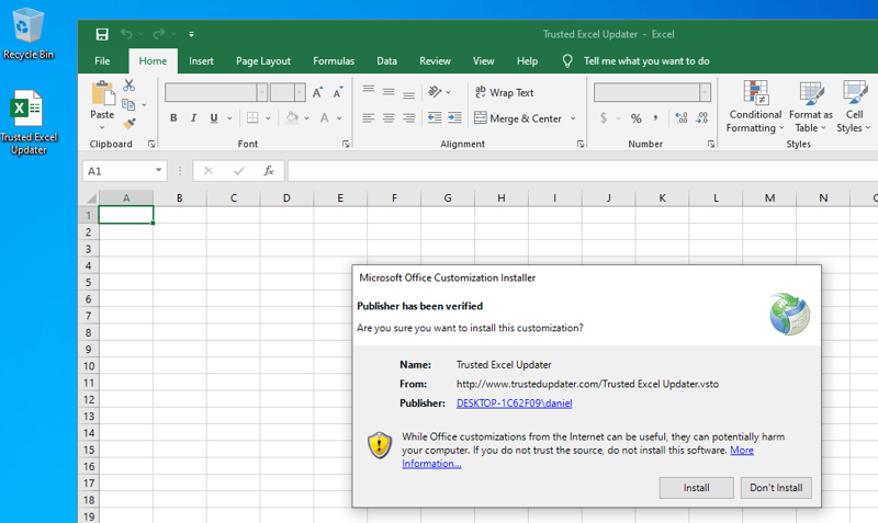 It’s not just word files - Excel sheet