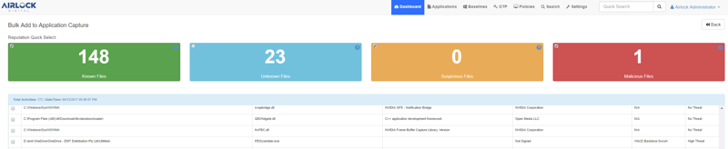 Airlock - Dashboard - Reputation